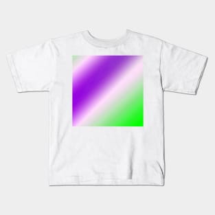 green purple white abstract texture background Kids T-Shirt